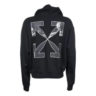 Caravaggio Arrow Over Hoodie „Schwarz/Weiß“
