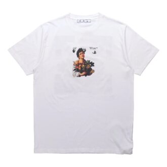 Caravaggio Boy Slim T-Shirt „Weiß/Schwarz“