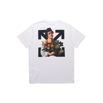 Caravaggio Boy Slim T-Shirt „Weiß/Schwarz“