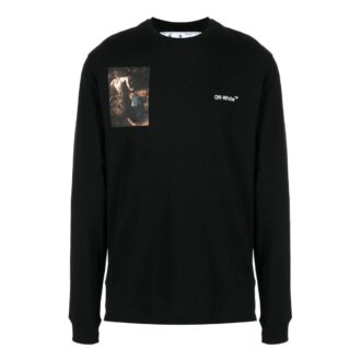Caravaggio Lute Skate Langarm-T-Shirt „Black White“