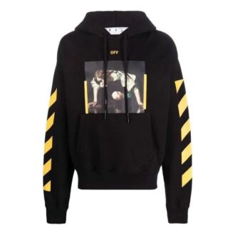 Caravaggio Print Hoodie „Black Yellow“
