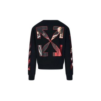 Caravaggio Slim Crewneck „Schwarz/Rot“