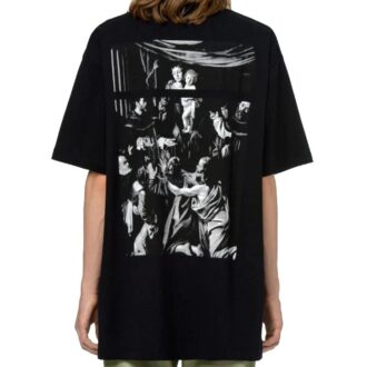 Caravaggio Square SS Over Tee „Schwarz-Weiß“