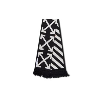Cotton Icon Classic Schal Schwarz/Weiß