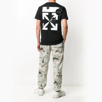 Cut Here Kurzarm-Shirt Schwarz