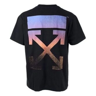Degrade Arrow Over T-Shirt „Schwarz/Mehrfarbig“
