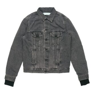 Denim-Jacke im Used-Look „Schwarz“