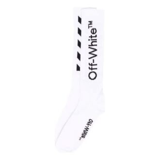 Diag Mid Length Socken „White Black“