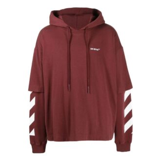 Diag-Sleeve Baumwoll-Hoodie