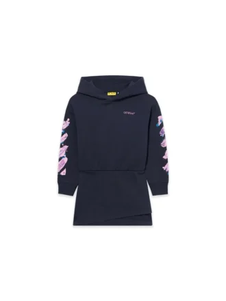 Diag Splat Hoodie-Kleid