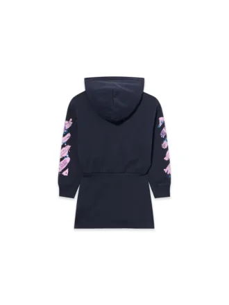 Diag Splat Hoodie-Kleid