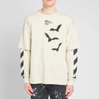 Diagonal Bats Double Sleeve für Herren Weiß