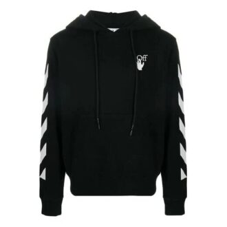 Diagonalstreifen Herren-Logo-Langarmpullover