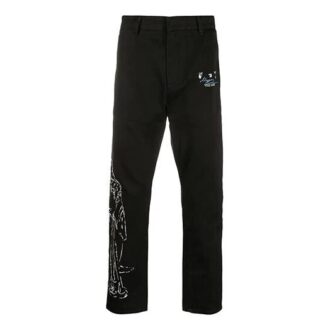 Die „The Kiss“-Hose mit geradem Bein und Aufdruck