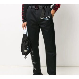 Die „The Kiss“-Hose mit geradem Bein und Aufdruck