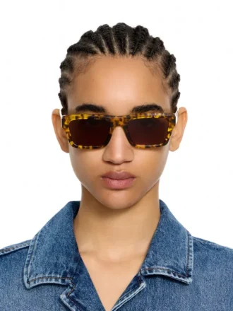 Flint Sonnenbrille mit braunen Gläsern