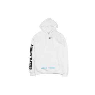 Fotokopie-Kapuzen-Sweatshirt „Weiß“