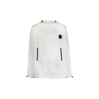 FW19 Bedruckte Kapuzenjacke für Herren, weiß