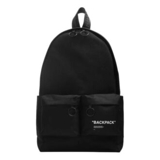 FW19 Black Quote Rucksack Schwarz