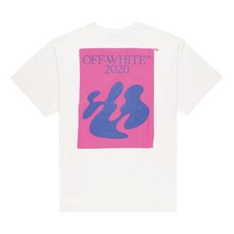 FW19 Shape Oversized-Print-T-Shirt mit kurzen Ärmeln für Herren, Weiß