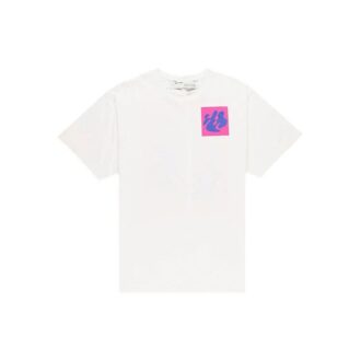 FW19 Shape Oversized-Print-T-Shirt mit kurzen Ärmeln für Herren, Weiß