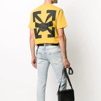 FW20 Arrows Shorts-Kurzarm-Herren-T-Shirt mit Logo und Rundhalsausschnitt