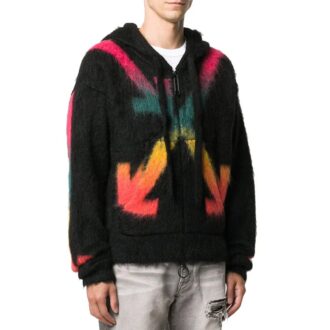 FW20 Arrows Vein Kapuzenpullover Herren Schwarz