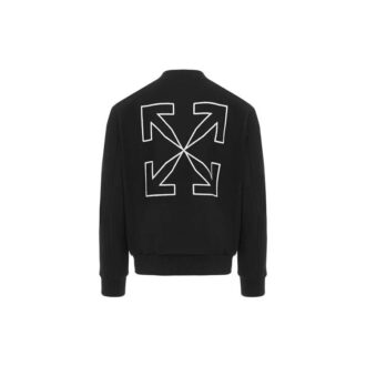FW20 Baseballjacke mit Arrows-Print für Herren, schwarz