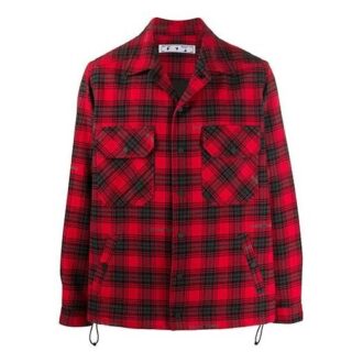 FW20 Baumwolljacke mit Arrows-Print für Herren, rot