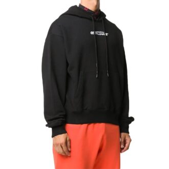 FW20 Bedruckter Kapuzenpullover für Herren, Schwarz