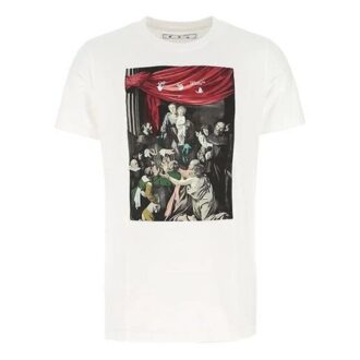 FW20 Caravaggio-Print Herren Weiß