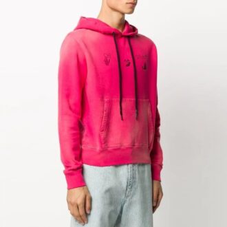 FW20 Fade Logo Kapuzenpullover Rosa