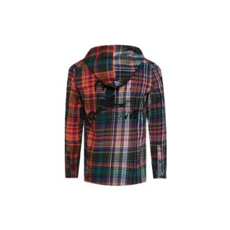 Fw20 Herren-Hoodie-Jacke Karomuster