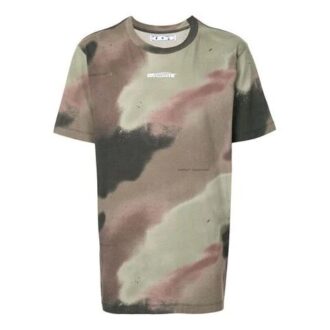 FW20 Herren-T-Shirt mit Arrows-Logo-Print, grün