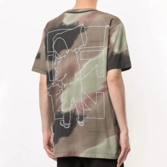 FW20 Herren-T-Shirt mit Arrows-Logo-Print, grün
