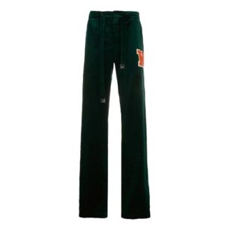 FW20 Hose mit Logo-Patch und Samt-Effekt
