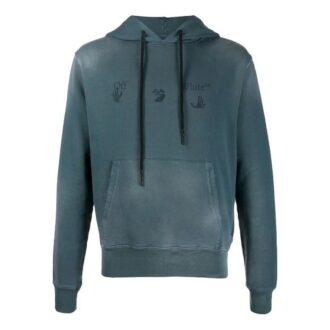 FW20 Kapuzenpullover mit Fade-Applikation, grün