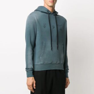 FW20 Kapuzenpullover mit Fade-Applikation, grün