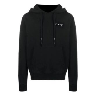 FW20 Kapuzenpullover mit Logo-Print für Herren, Schwarz