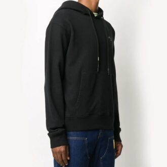 FW20 Kapuzenpullover mit Logo-Print für Herren, Schwarz
