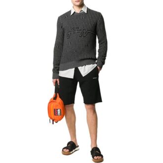 FW20 Kettensägenarbeiter-Shorts Herren Schwarz