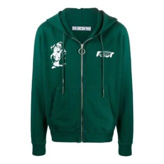 FW20 Kiss 21 Kapuzenjacke mit Reißverschluss Herren Grün