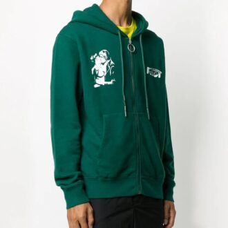 FW20 Kiss 21 Kapuzenjacke mit Reißverschluss Herren Grün