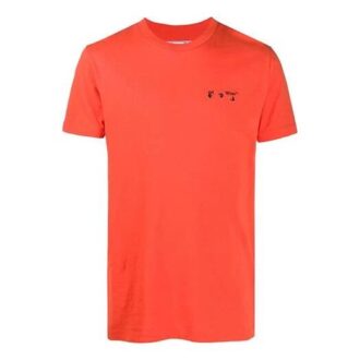 FW20 Logo-Applikation Kurzarm-T-Shirt für Herren Orange