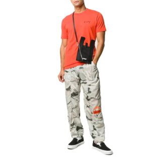 FW20 Logo-Applikation Kurzarm-T-Shirt für Herren Orange