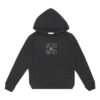 FW20 Stickerei-Kapuzenpullover Herren Schwarz