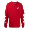 Fw20 Sweatshirt mit Diagonal-Streifen und mehrlagigen Ärmeln