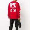 Fw20 Sweatshirt mit Diagonal-Streifen und mehrlagigen Ärmeln