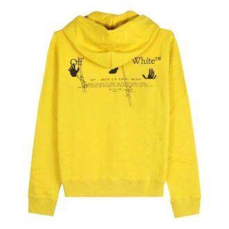FW20 Workers Logo-Pullover mit Kapuze für Herren Gelb