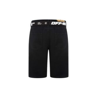 FW21 Alphabet-Gürtel-Design Lässige Shorts Version Schwarz